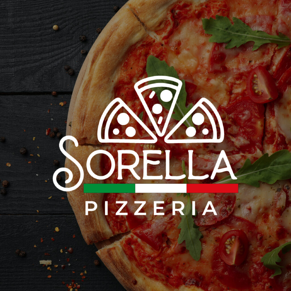 création graphique nouveau logo pizzeria sorella